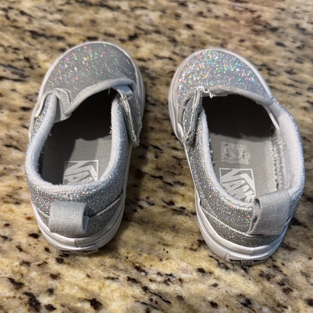 Vans Kids Sparkly Sneakers - Silver Glitter